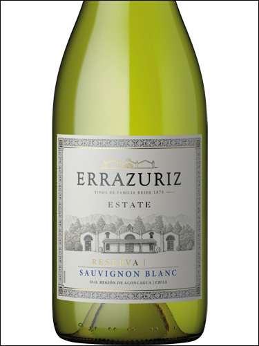 фото Errazuriz Estate Reserva Sauvignon Blanc Эррасурис Эстейт Резерва Совиньон Блан Чили вино белое