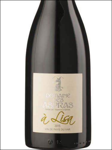 фото Domaine des Aspras A Lisa Rouge Var IGP Домен дез Аспрас А Лиза Руж Вар Франция вино красное