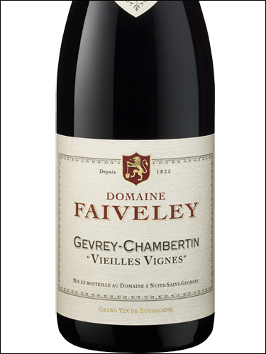 фото Domaine Faiveley Gevrey-Chambertin Vieilles Vignes AOC Домен Февле Жевре-Шамбертен Вьей Винь Франция вино красное