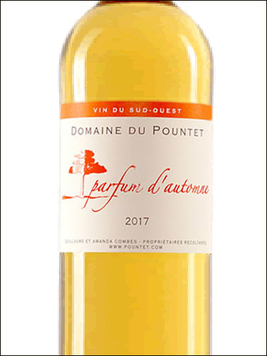 фото Domaine du Pountet Parfum d'Automne Blanc Comte Tolosan IGP Домен дю Пунте Парфюм д'Отомн Блан Конте Толозан Франция вино белое