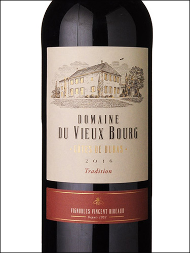 фото Domaine du Vieux Bourg Rouge Cotes de Duras AOC Домен дю Вье Бур Руж Кот де Дюра Франция вино красное