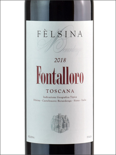 фото Felsina Fontalloro Toscana Rosso IGT Фельсина Фонталлоро Тоскана Россо Италия вино красное