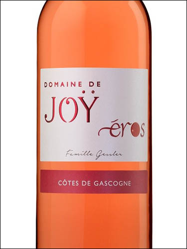 фото Domaine de Joy Eros rose Cotes de Gascogne IGP Домен де Жой Эрос Розе Кот де Гасконь ИГП Франция вино розовое