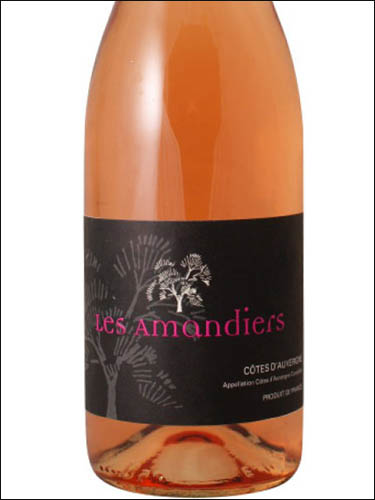 фото Les Amandiers Rose Cotes d'Auvergne AOC Лес Амандье Розе Кот д'Овернь Франция вино розовое