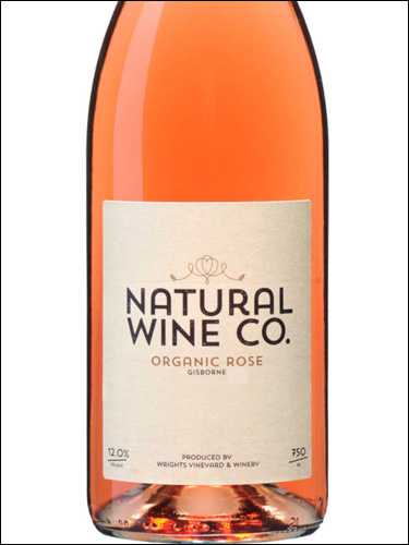 фото Natural Wine Co Organic Pinot Noir Rose Gisborne Натурал Вайн Органик Пино Нуар Розе Гисборн Новая Зеландия вино розовое