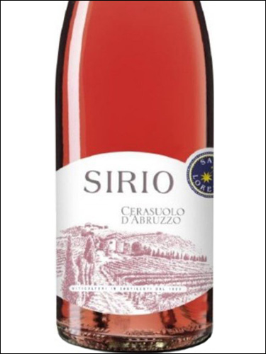 фото San Lorenzo Sirio Cerasuolo d'Abruzzo DOC Сан Лоренцо Сирио Черазуоло д'Абруццо Италия вино розовое