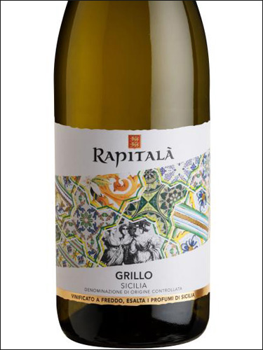 фото Rapitala Grillo Sicilia DOC Рапитала Грилло Сицилия Италия вино белое