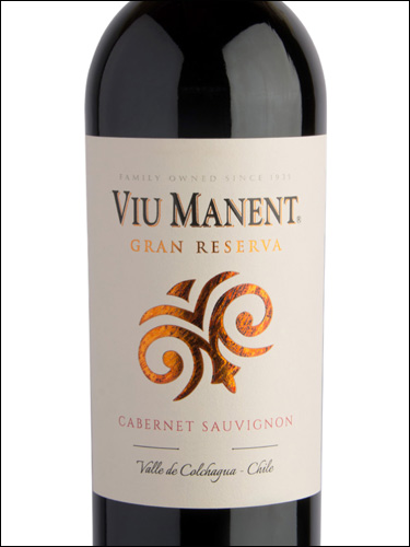 фото Viu Manent Gran Reserva Cabernet Sauvignon Colchagua Valley DO Вью Манент Гран Резерва Каберне Совиньон Долина Кольчагуа Чили вино красное