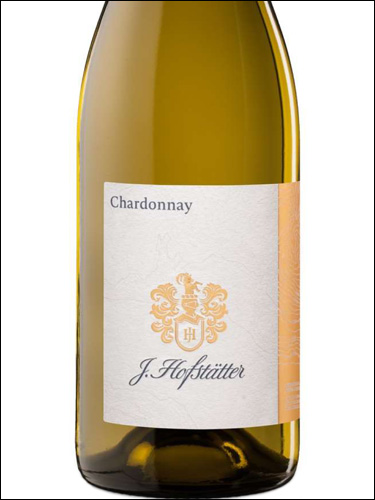 фото J.Hofstatter Chardonnay Alto Adige DOC Йозеф Хофштеттер Шардоне Альто Адидже Италия вино белое