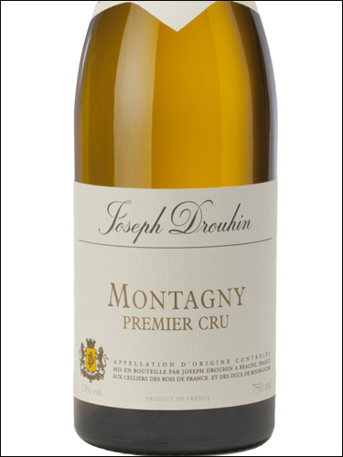 фото Joseph Drouhin Montagny Premier Cru AOC Жозеф Друэн Монтаньи Премье Крю Франция вино белое