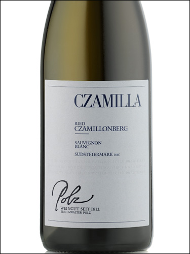 фото Polz Czamilla Sauvignon Blanc Sudsteiermark DAC Польц Кцамилла Совиньон Блан Южная Штирия Австрия вино белое