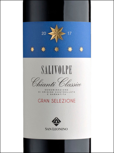 фото San Leonino Salivolpe Chianti Classico Gran Selezione DOCG Сан Леонино Саливольпе Кьянти Классико Гран Селеционе Италия вино красное