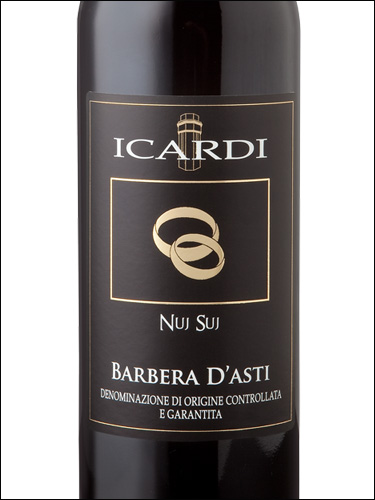 фото Icardi Nuj Suj Barbera d'Asti DOCG Икарди Нуй Суй Барбера д'Асти Италия вино красное