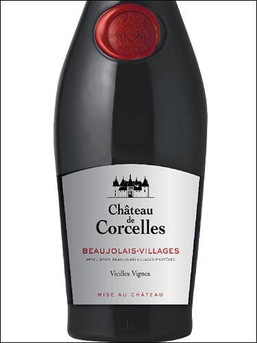 фото Chateau de Corcelles Beaujolais-Villages Vieilles Vignes AOC Шато де Корсель Божоле-Виляж Вьей Винь Франция вино красное
