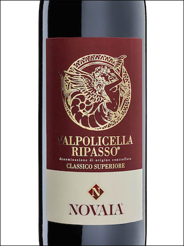 фото Novaia Valpolicella Ripasso Classico Superiore DOC Новайя Вальполичелла Рипассо Классико Супериоре Италия вино красное
