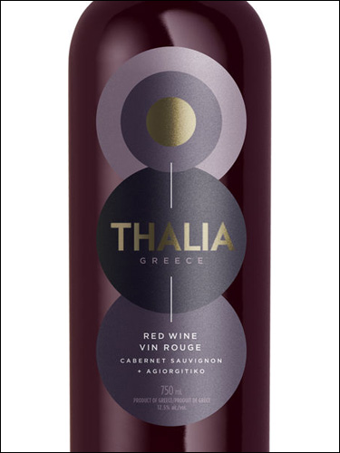 фото Thalia (Mati) Cabernet Sauvignon - Agiorgitiko Red Peloponnese PGI Талия (Мати) Каберне Совиньон - Агиоргитико Ред Пелопоннес Греция вино красное