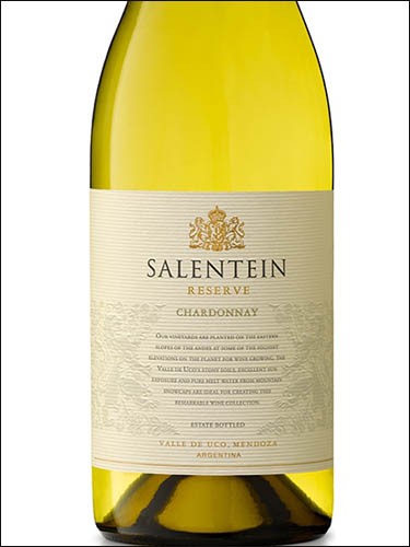 фото Salentein Reserve Chardonnay Салентайн Резерв Шардоне Аргентина вино белое