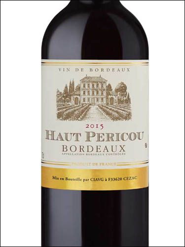 фото Haut Pericou Rouge Bordeaux AOC О Перику Руж Бордо Франция вино красное