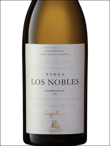 фото Luigi Bosca Finca Los Nobles Chardonnay Луиджи Боска Финка Лос Ноблес Шардоне Аргентина вино белое
