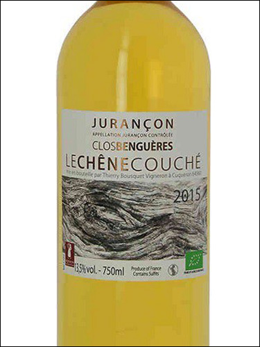 фото Clos Bengueres Le Chene Couche Jurancon AOC Кло Бенгер Ле Шен Куше Жюрансон Франция вино белое