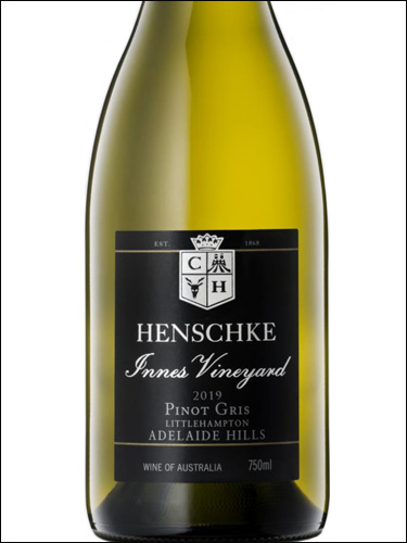 фото Henschke Innes Vineyard Pinot Gris Adelaide Hills Хеншке Иннес Виньярд Пино Гри Аделаида Хиллз Австралия вино белое