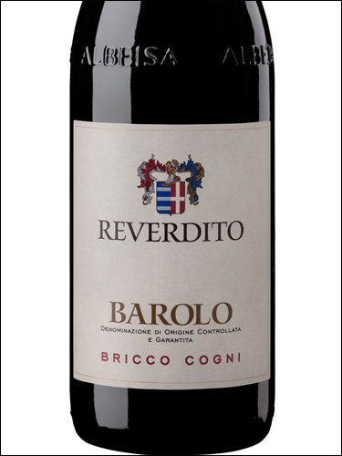 фото Reverdito Barolo Bricco Cogni DOCG Ревердито Бароло Брикко Коньи Италия вино красное