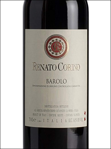 фото Renato Corino Barolo del Comune di La Morra DOCG Ренато Корино Бароло дель Коммуне ди Ла Морра Италия вино красное