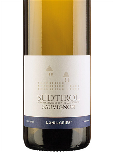 фото Muri-Gries Sauvignon SudTirol Alto Adige DOC Мури-Грис Совиньон Зюдтироль Альто Адидже Италия вино белое