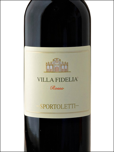 фото Sportoletti Villa Fidelia Rosso Umbria IGP Спортолетти Вилла Фиделия Россо Умбрия Италия вино красное