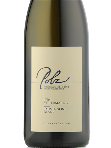 фото Polz Sauvingnon Blanc Sudsteiermark DAC Польц Совиньон Блан Южная Штирия Австрия вино белое