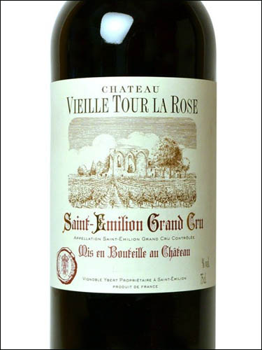 фото Chateau Vieille Tour la Rose Saint-Emilion Grand Cru AOC Шато Вьей Тур ля Роз Сент-Эмильон Гран Крю Франция вино красное