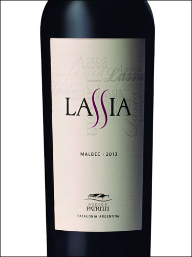 фото Bodega Patritti Lassia Malbec Patagonia Бодега Патритти Лассия Мальбек Патагония Аргентина вино красное