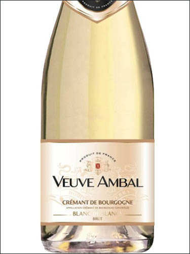 фото Veuve Ambal Blanc de Blancs Brut Cremant de Bourgogne AOC Вёв Амбаль Блан де Блан Брют Креман де Бургонь Франция вино белое