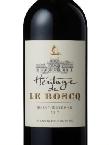 фото Heritage de Le Boscq Saint-Estephe AOC Эритаж де Ле Боск Сент-Эстеф Франция вино красное