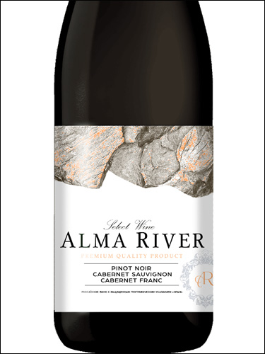 фото Alma River Pinot Noir Cabernet Franc Cabernet Sauvignon Альма Ривер Пино Нуар Каберне Фран Каберне Совиньон Россия вино красное