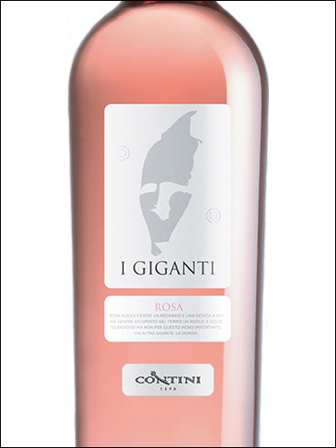 фото Contini I Giganti Rosa Tharros IGT Контини И Джиганти Роза Таррос Италия вино розовое