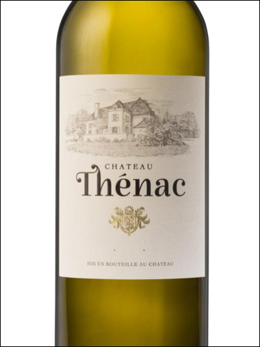 фото Chateau Thenac Bergerac Blanc Sec AOC Шато Тенак Руж Бержерак Блан Сек Франция вино белое