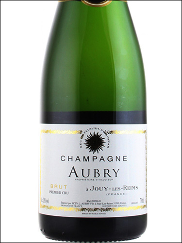 фото Champagne Aubry Jouy les Reims Premier Cru Brut Шампань Обри Жуи-ле-Реймс Премье Крю Брют Франция вино белое