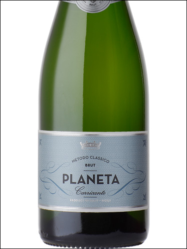 фото Planeta Brut Metodo Classico Carricante Sicilia DOC Планета Брют Методо Классико Карриканте Сицилия Италия вино белое