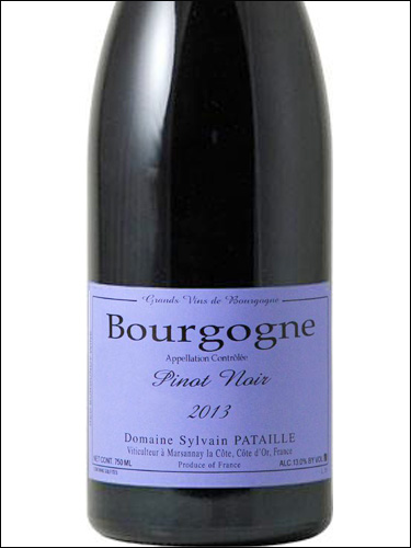 фото Domaine Sylvain Pataille Bourgogne Rouge AOC Домен Сильвен Патай Бургонь Руж Франция вино красное