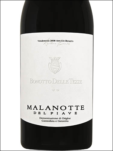 фото Bonotto delle Tezze Malanotte del Piave DOCG Бонотто делле Тецце Маланотте дель Пиаве ДОКГ Италия вино красное