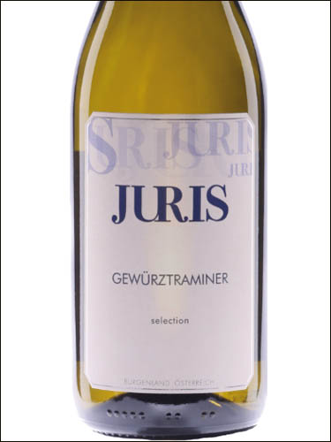фото Juris Gewurztraminer Selection Burgenland Юрис Гевюрцтраминер Селекшн (Селекцион) Бургенланд Австрия вино белое