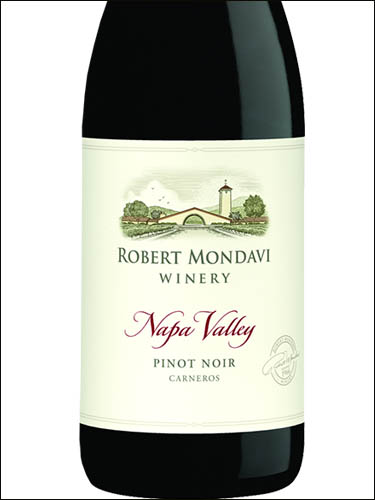 фото Robert Mondavi Winery Pinot Noir Carneros Napa Valley Роберт Мондави Вайнери Пино Нуар Карнерос Напа Вэлли США вино красное