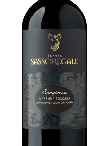 фото Tenuta Sassoregale Sangiovese Maremma Toscana DOC Тенута Сассорегале Санджовезе Маремма Тоскана Италия вино красное