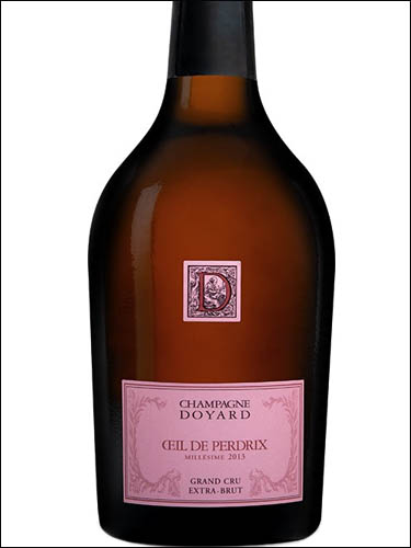 фото Champagne Doyard Oeil de Perdrix Rose Extra Brut Grand Cru Millesime Шампань Дуайар Ейе де Пердри Розе Экстра Брют Гран Крю Миллезим Франция вино розовое
