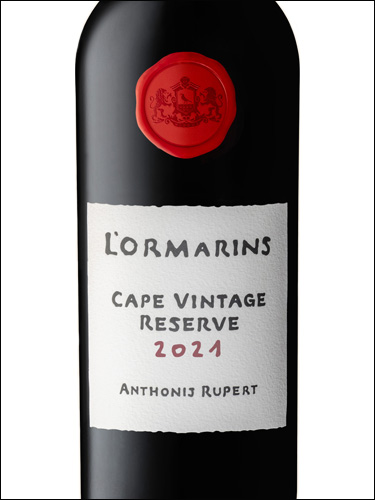 фото L'Ormarins Cape Vintage Reserve Л'Ормаринс Кейп Винтаж Резерв ЮАР вино красное