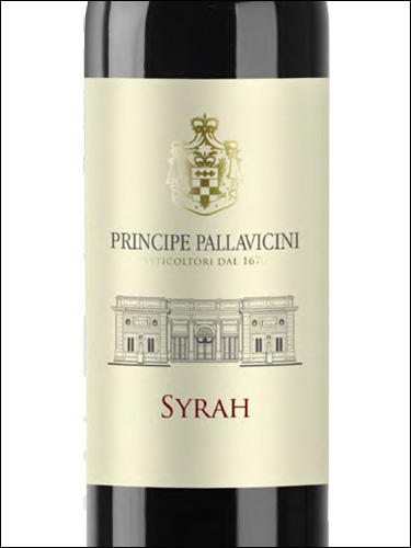 фото Principe Pallavicini Lazio Syrah IGT Принчипе Паллавичини Лацио Сира Италия вино красное