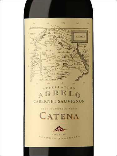 фото Catena Appellation Agrelo Cabernet Sauvignon Катена Апелласьон Агрело Каберне Совиньон Аргентина вино красное