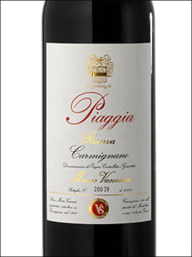 фото Piaggia Carmignano Riserva DOCG Пьяджа Карминьяно Ризерва Италия вино красное
