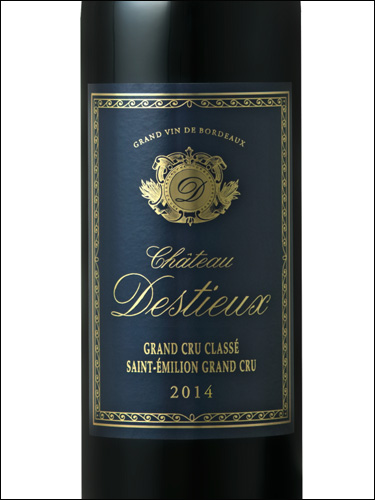 фото Chateau Destieux Grand Cru Classe Saint-Emilion Grand Cru AOC Шато Дестьё Сент-Эмильон Гран Крю Франция вино красное
